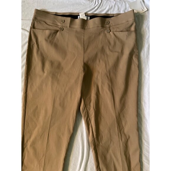 Comfort Waist Tan Womens XL Pants By 89th + Madison - Picture 2 of 8
